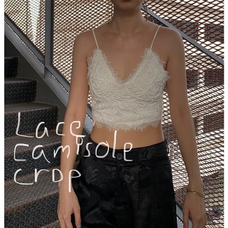 bobbygoodhouse | (pre order) LACE CAMISOLE CROP (onesize)
