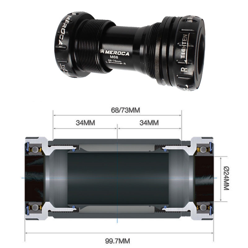 meroca-กะโหลกจักรยานเสือภูเขา-m68-73-mtb