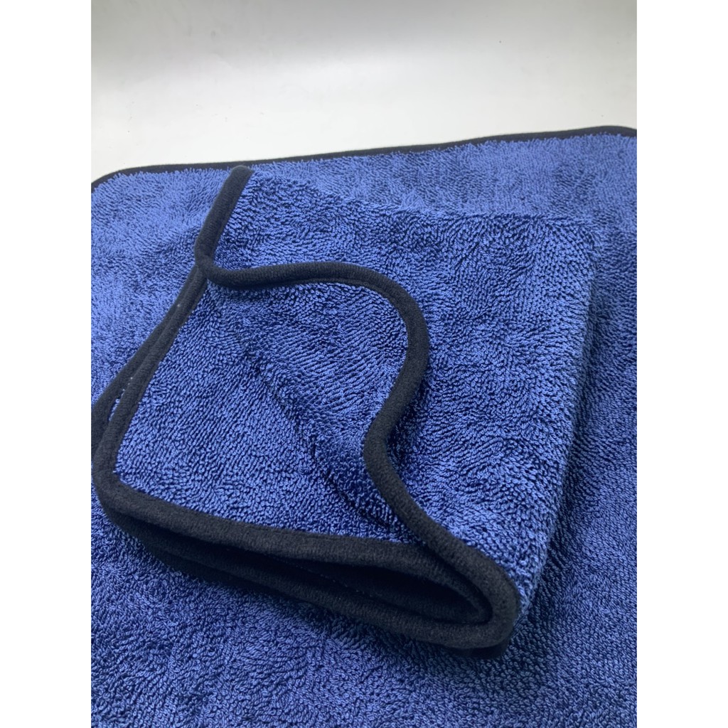 triple-twisted-microfiber-drying-towel-สีน้ำเงินกุ้นดำ-ขนสองด้าน-ขนาด-40-40-wp352