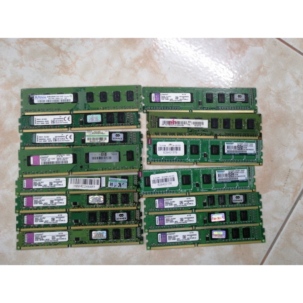 ภาพหน้าปกสินค้าRAM DDR3 2GB Bus1333 คล่ะยี่ห้อ มือสอง