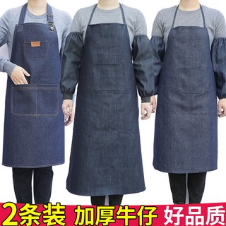ผ้ากันเปื้อนผ้ากันเปื้อนใหม่✣▥☌&gt; ผ้ากันเปื้อนเดนิมทำงานผ้ากันเปื้อนป้องกันแรงงานเชื่อมผู้ใหญ่ชายและหญิงแฟชั่นเกาหลีห้อง