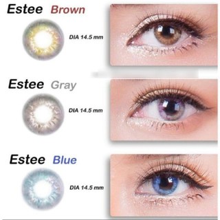 Estee Gray / Brown / Blue ลิมิเต็ด Limited Edition พิชชี่ Pitchy ฝาแดง ลายฮิต Tiktok คอนแทคเลนส์ ลายตามหา Contact lens