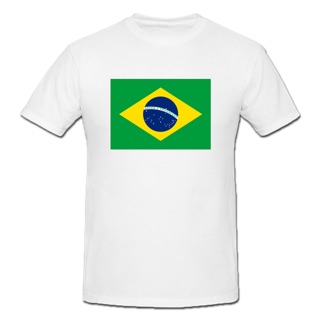 Russia FIFA World Cup 2018 Brazil Flag Sport T-shirt-Men/Women