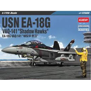 โมเดลประกอบ Academy Model 1/72 AC12560 USN EA-18G VAQ-141"SHADOW HAWKS"