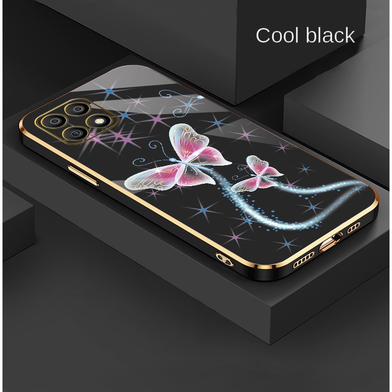 ภาพหน้าปกสินค้าผีเสื้อ เคสโทรศัพท์ OPPO A15 A15S A5 A7 A92 F11 A31 A53 A9 2020 Phone Case เคส กันกระแทก น่ารัก ลายการ์ตูน เคสโทรศัพท์ สีดำด้าน เคสซิลิโคน