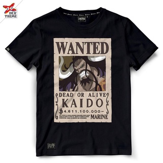 เสื้อยืดโอเวอร์ไซส์เสื้อยืดวันพีช One Piece-1383-BK : Wanted KAIDOS-3XL