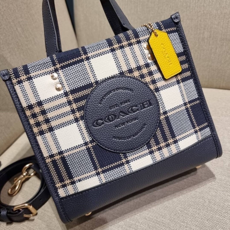 coach-c8198-dempsey-tote-22-with-garden-plaid-print-and-coach-patch