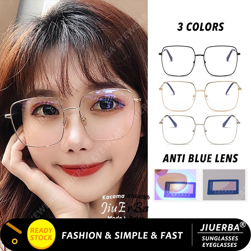 ภาพหน้าปกสินค้าแว่นตาป้องกันแสงสีฟ้า สไตล์เกาหลี สำหรับผู้หญิง และผู้ชาย