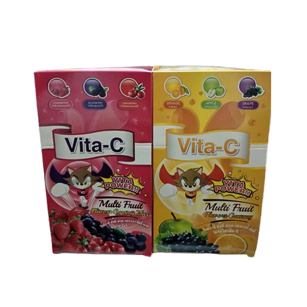 ภาพหน้าปกสินค้าVita-C Multi Fruit Flaver Gummy Plus 20 g.x24 ซอง จากร้าน janey60 บน Shopee