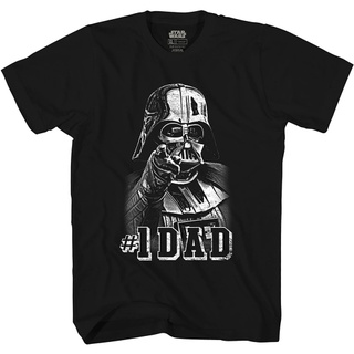 ย้อนยุคStar Wars Darth Vader #เสื้อยืด พิมพ์ลายกราฟิก 1 Dad Father สําหรับผู้ชาย และผู้ใหญ่S-5XLสามารถปรับแต่งได้