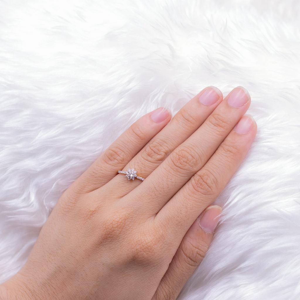 แหวนเพชรดอกพิกุล-แหวนเพชร-แหวนทองเพชรแท้-ทองแท้-37-5-9k-me516