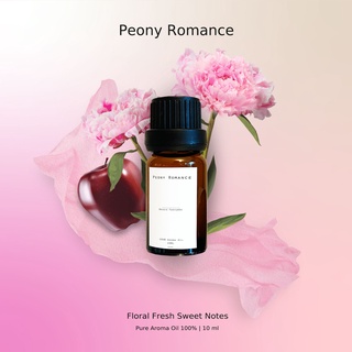 น้ำมันหอมระเหย 100% กลิ่น pink PEONY &amp; BLUSH SUEDE ขนาด 10ml 1ขวด Pure Aroma Oil 100% 1piece แบบเยาะ เปิดฝาใช้ได้เลย