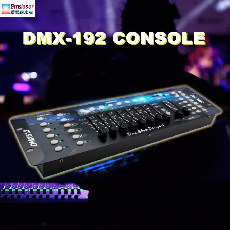 บอร์ดคุมไฟเวที-192-dmx-controller-dj-equipment-dmx-512-console-stage-lighting-controller