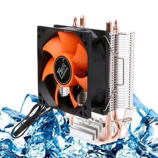 ภาพหน้าปกสินค้าพัดลมระบายความร้อนอลูมิเนียม PC CPU Cooler 2 Heatpipe ที่เกี่ยวข้อง
