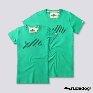 Rudedog เสื้อยืดชาย/หญิง สีเขียว รุ่น Backslash (ราคาต่อตัว)