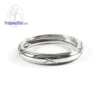 Finejewlthai แหวนเงิน-เงินแท้ 925-แหวนหมั้น-แหวนแต่งงาน-Silver-Wedding-Ring - R120400