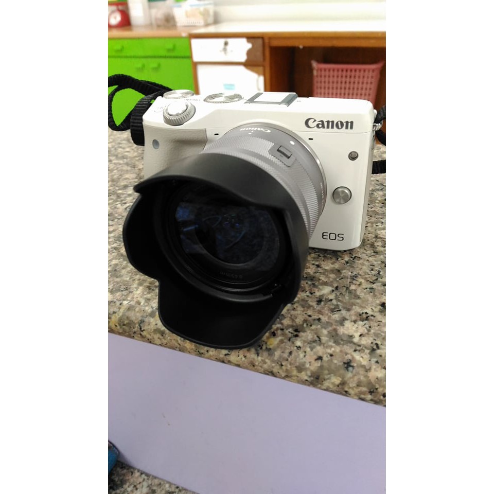 ภาพหน้าปกสินค้าฮูด Canon EOS M, M3, M5, M10 M50 M50II M100 M200 เลนส์ EF-M 15-45 f 3.5-6.3 IS STM