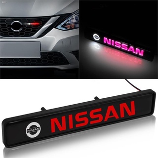 ด้วยไฟ LED รถกระจังหน้าสัญลักษณ์ป้ายสติ๊กเกอร์ With LED light Car Front Grille Emblem Badge Stickers For Nissan Terra Na