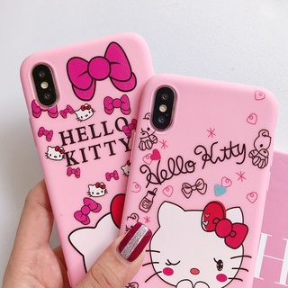เคสโทรศัพท์มือถือ ลายเฮลโลคิตตีน่ารัก สําหรับ Samsung Galagy A10 A10S A20 A20S A50 A50S A70 A5 A6 A7 A8 A9 Plus 2018 A5 A7 2017