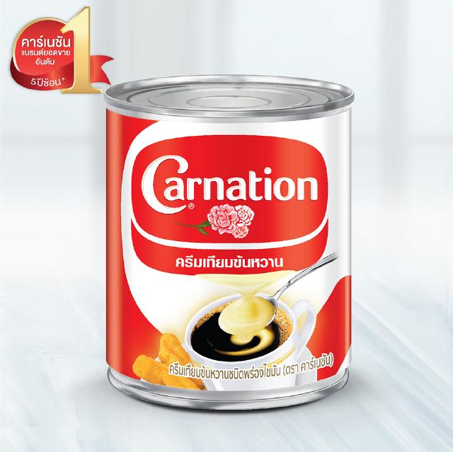 สินค้า Carnation ครีมเทียมข้นหวาน ตราคาร์เนชัน ขนาด 388 กรัม