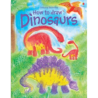 How to Draw Dinosaurs (Usborne Activities) (สภาพสมบูรณ์ 90%)