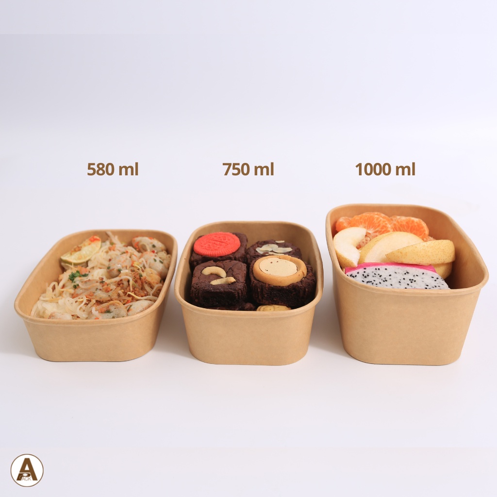 กล่องอาหารกระดาษวงรี-พร้อมฝา-3-แบบ-580ml-750ml-1000ml-กล่องข้าวกระดาษ-กล่องใส่อาหารกระดาษ-กล่องไอติม-กล่องไอศกรีม