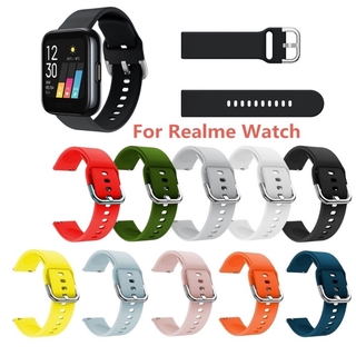 สินค้า สายนาฬิกาข้อมือซิลิโคนกันน้ําทนทานสําหรับ Realme Watch