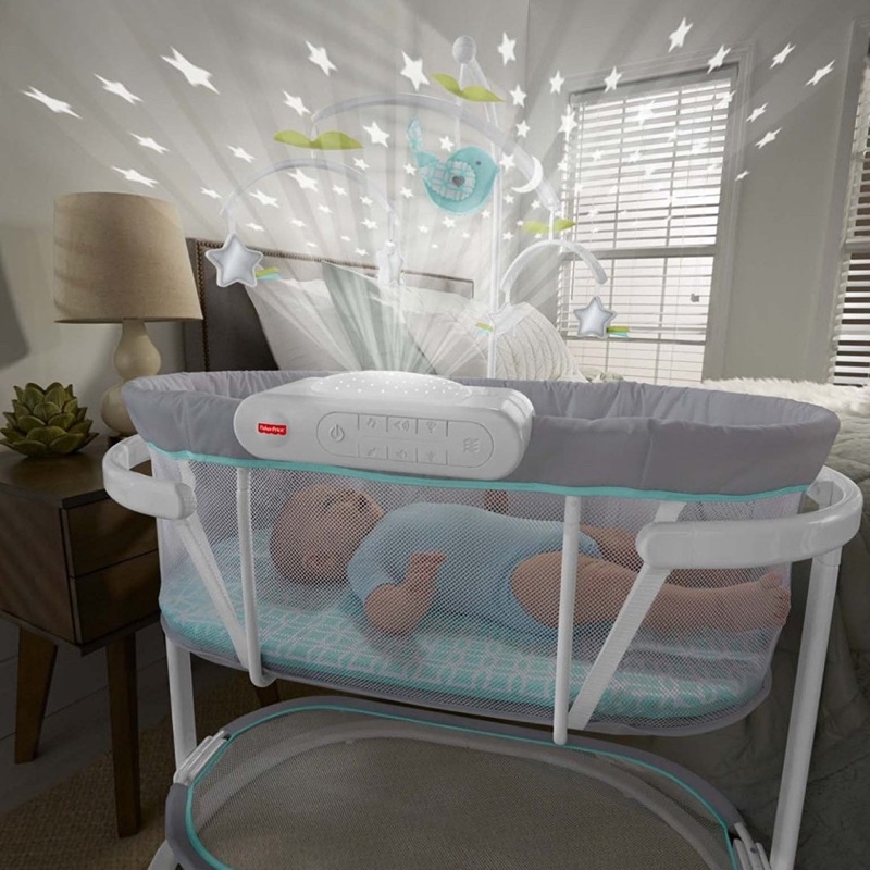 เปลสั่นอัตโนมัติและเปลไกว-fisher-price-soothing-motions-bassinet