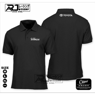 เสื้อโปโลคอปก ลายโลโก้ TOYOTA ALL NEW YARIS ARJUNA