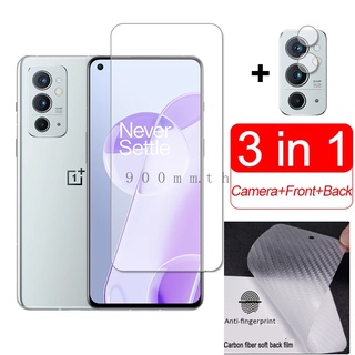 Oneplus 9RT ป้องกันหน้าจอ 3-in-1 OnePlus Nord N10 5G 9 8 7T 7 6T 6 Pro กระจกนิรภัย Oneplus 9R 9H ฟิล์มป้องกัน