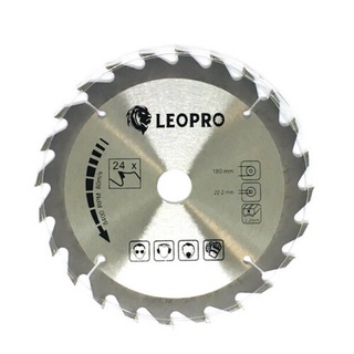 LEOPRO 622004 LP03013 ใบเลื่อยวงเดือน 7"x24T 180mm×25.4/20/16mm + 24T (1 ใบ/แพ็ค)