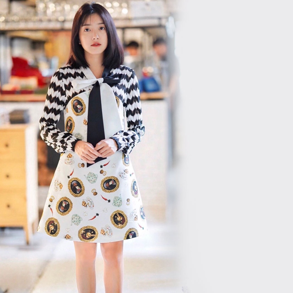 KAYASIS~ ️ | KYS005 PERHAPS RABBITS PRINT DRESS | Shopee Thailand