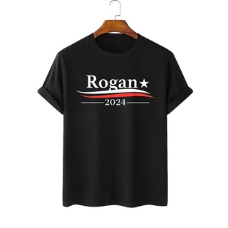 เสื้อยืดพิมพ์ลายแฟชั่น เสื้อยืด พิมพ์ลาย Rogan for President 2024 Thanks Joe Rogan สําหรับผู้ชาย