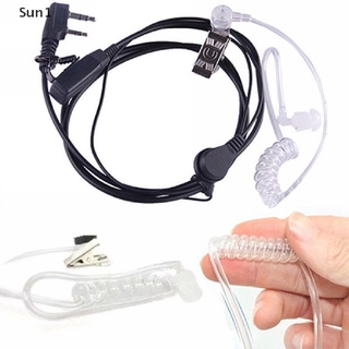 Sun1&gt; FBI Style Headset Earphone Earpiece Mic Security Radio Walkie Talkie Pro 2 Pin well