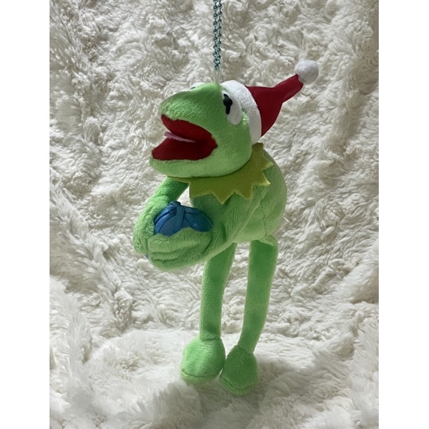 พวงกุญแจกบมีม-christmas-kermit-frog-keychain-พวงกุญแจกบเคอมิทคริสมาสต์