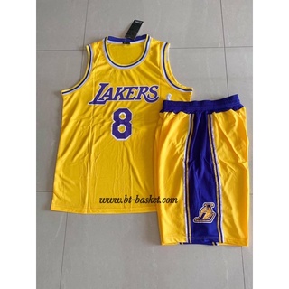 ชุดบาสทีม Lakers Kobe Bryant เบอร์ 8 พร้อมส่ง🏀