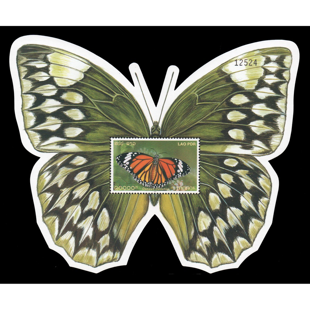 sh82-ชีทแสตมป์ลาว-ชุด-butterflies-ปี-2003-ประเทศลาว