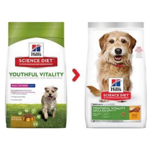 hills-dog-youthful-vitality-adult-7-small-amp-mini-1-58-kg-อาหารสุนัข-สูงอายุ-สุนัขแก่-7-ปีขึ้นไป-พันธุ์เล็ก