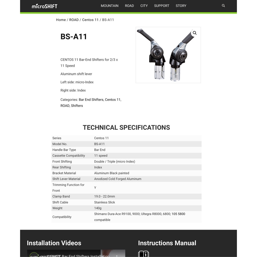 microshift-centos-11-bs-a11-มือเกียร์ปลายแฮนด์-2-3-x-11-speed-road