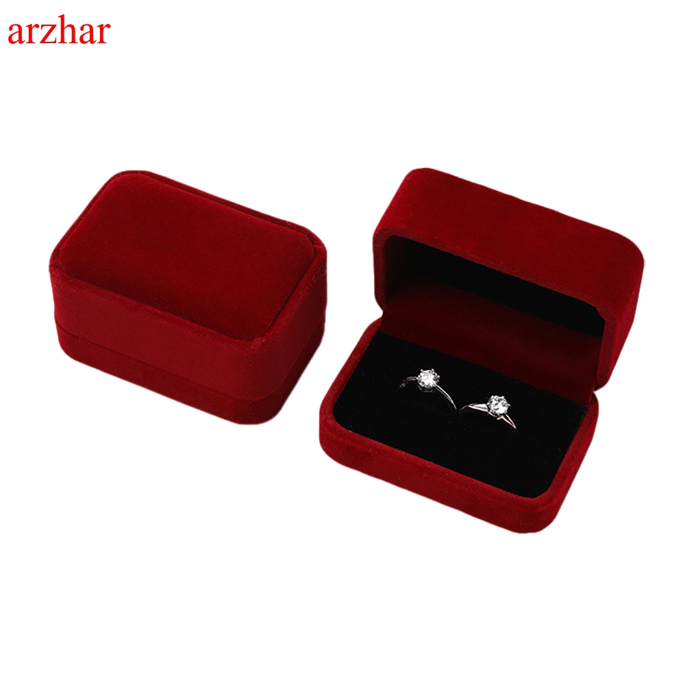 ภาพสินค้าArzhar กล่องกํามะหยี่ คู่รัก กล่องแหวนคู่ ต่างหู กล่องเครื่องประดับ กล่องเก็บของขวัญ กล่องเครื่องประดับ เคาน์เตอร์แสด จากร้าน arzhar.th บน Shopee ภาพที่ 3