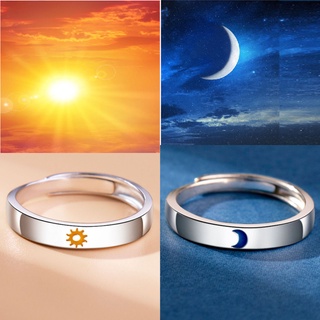 ภาพหน้าปกสินค้าแฟชั่นซันมูนคู่เปิดแหวนของขวัญเครื่องประดับวันวาเลนไทน์ Ring Sun Moon ที่เกี่ยวข้อง