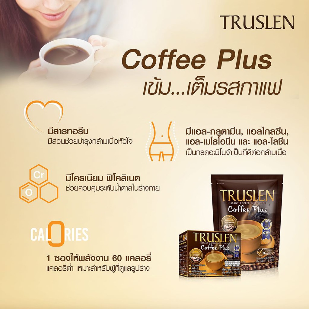 ภาพหน้าปกสินค้าTruslen Coffee Plus (กล่อง 40 ซอง ) กาแฟสำเร็จรูป ทรูสเลน คอฟฟี่ พลัส จากร้าน healthmall88 บน Shopee
