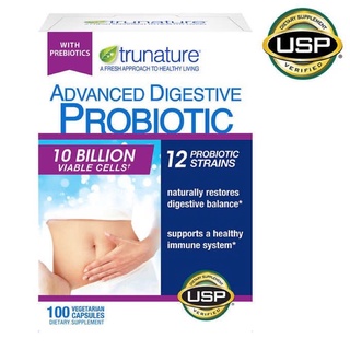 Trunature Advanced Digestive Probiotic โปรไบโอติก 100เม็ด