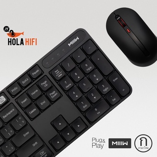 ❄☈Xiaomi MIIIW PLUG AND PLAY Wireless Silent Combo Keyboard & Mouse Set 104 Keys  - ภาษาไทย คียบอรดพร้อมเม้าส์ ประกัน 1ป