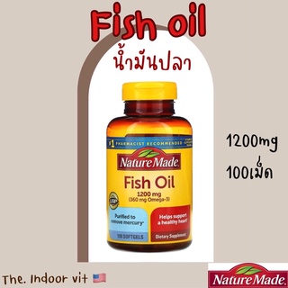 ภาพหน้าปกสินค้า🇺🇸Nature Made, Fish Oil น้ำมันปลา 1200mg - 360mg omega3 100เม็ด โอเมก้า3 โอเมก้า น้ำมันตับปลา บำรุงเลือด หัวใจ สมอง ที่เกี่ยวข้อง