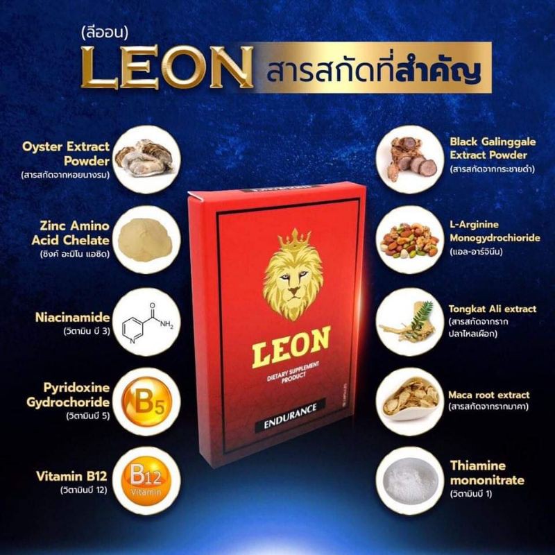 อาหารเสริมบำรุงท่านชาย-leon-dietary-suppplemett-product-endurance-ลีออน-รีออน