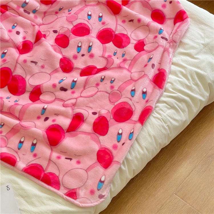 พร้อมส่ง-ins-kirby-blanket-ผ้าห่มเคอร์บี้-ผ้าห่ม-ผ้าห่มนิ่มๆ-ผ้าห่มผืนใหญ่