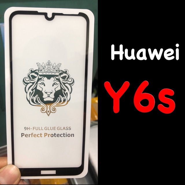 huawei-y6s-ฟิล์มกระจกนิรภัย-fg-กาวเต็ม-เต็มจอ