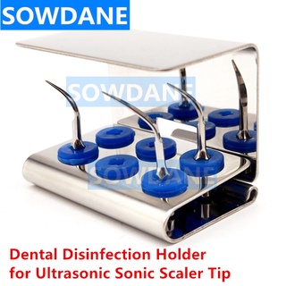 Dental Sterilization Block Holder 6 Holes for Ultrasonic Sonic Scaler Tip Tips Working Tips Disinfection Placer Autoclav