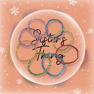 ภาพหน้าปกสินค้าSister’s Thing Studio 🌈 Rainbow glass beads bracelet กำไลข้อมือลูกแก้วสายรุ้ง/สีรุ้ง ที่เกี่ยวข้อง